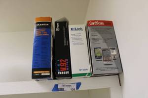 lot 126 image: Router, Modem, Print Server, and Card Scan