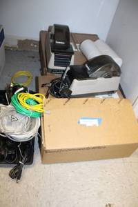 lot 147 image: Office Supplies Label Printers and Rolls, Cables