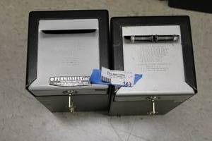 lot 149 image: 2 Permavaults Front Load Drop with Keys