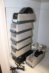 lot 155 image: Cognitive Label Printers and Power Cables