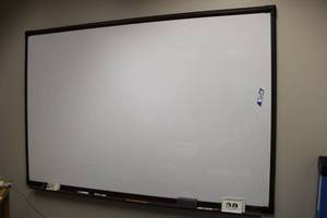 lot 161 image: 6Ft. X 4Ft. White Board with Markers and Eraser