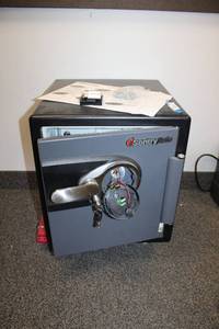 lot 184 image: Sentry Safe as shown with Cart - condition unknown