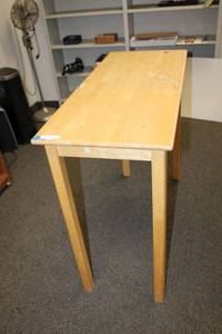 lot 199 image: Wooden Table 42W x 18D x 35H