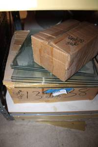 lot 747 image: Square Glass Display Shelves