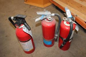lot 765 image: 3 Fire Extinguishers