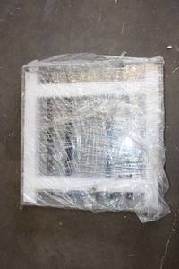 lot 771 image: Display Case with Metal Diamond Cut Trim