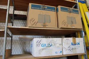 lot 797 image: Plastic Store Hangers with Hook - 4 Boxes