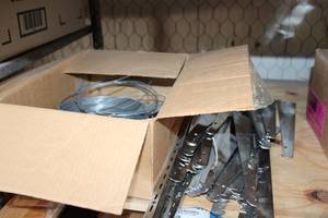 lot 803 image: Metal Wall Mounts, Wire and Brackets
