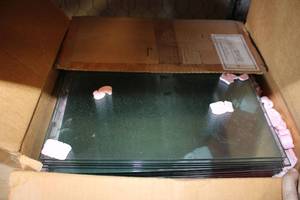 lot 804 image: Square Glass Display Shelves