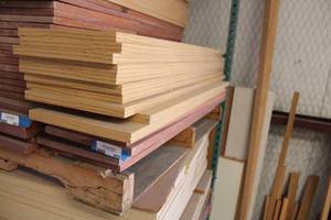 lot 902 image: Pile of Wood Shelves approx. 14