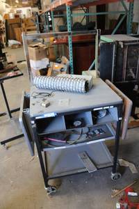 lot 913 image: Rolling Drop Leaf Cart