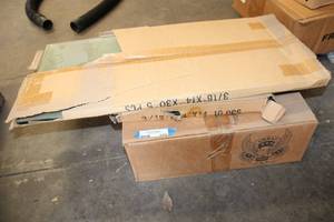 lot 920 image: Glass Shelves 14 x 30 - 2 Boxes, Square Glass - 1 Box, Corner Glass - 1 Box