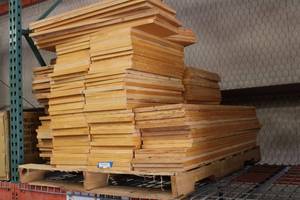 lot 934 image: Pallet full of Wooden Shelves