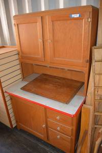 lot 881 image: Hoosier Cabinet as shown 39W x 34D x 68H