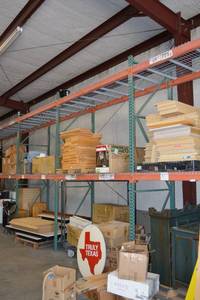 lot 898 image: 6Ft. Wide PALLET RACK SHELVING - 4 Sections (Contents not Included) - PICKUP MONDAY AFTER 3 OR TUESDAY