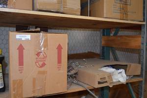 lot 1008 image: Plastic Hangers with Hook - 1 Box Plus Texas Treasures Shopping Bags