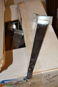 lot 1002 image: Slat Wall Chrome Arm Brackets (10 and 12)