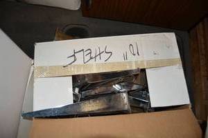 lot 999 image: Slat Wall Chrome Arm Brackets (Mostly 10)
