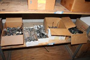 lot 698 image: Slat Wall Hooks Assortment of Sizes