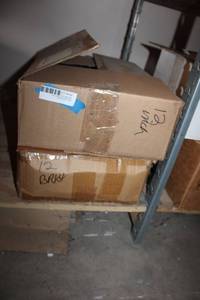 lot 708 image: Slat Wall Chrome Brackets - 2 Boxes (Mostly 12)