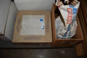 lot 990 image: Package of 12x12 Tile and Joint Compound