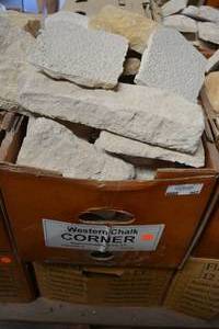 lot 982 image: Western Chalk Wall Stones - 2 Boxes
