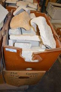 lot 983 image: Western Chalk Wall Stones - 2 Boxes