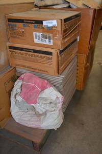 lot 986 image: 12 x 12 Tiles and White Cement