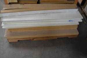 lot 951 image: White and Natural Color Shelves Approx. 10