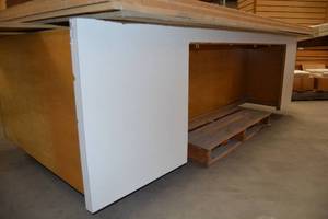 lot 989 image: Front Counter with White Laminate Top
