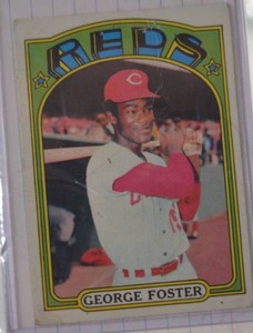 lot 1036 image: 1972 Reds George Foster Card