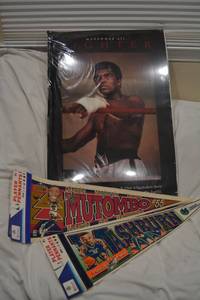 lot 297 image: Ali Poster, Mutombo Pennant, Mashburn Pennant