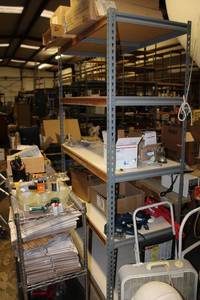 lot 456 image: 5-Shelf Muscle Rack Industrial Shelving Unit CONTENTS NOT INCLUDED - PICKUP MONDAY AFTER 3 OR TUESDAY