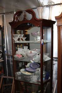 lot 83 image: Glass contents ONLY - NOT DISPLAY CABINET