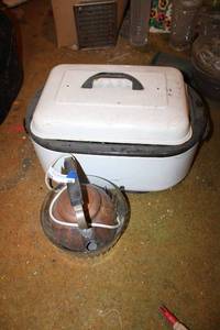 lot 98 image: Roaster, Cooper Tea Pot and more