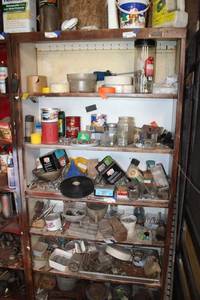 lot 119 image: Metal Shelf Only - Contents not included