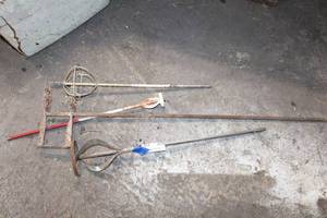 lot 132 image: Mixing Drill attachments