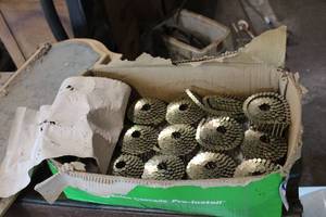 lot 135 image: Roofing nail coils 31 rolls