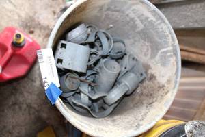 lot 142 image: Bucket of fencing parts