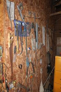 lot 176 image: Contents of wall hangers