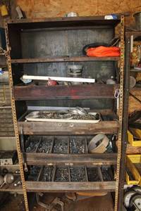lot 179 image: Metal Shelf and Contents