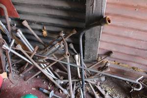 lot 206 image: Tools Lug Wrenches, Crow Bar