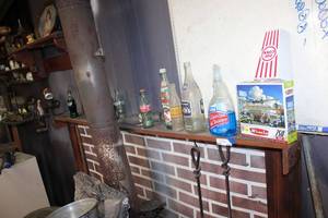 lot 230 image: Vintage Soda Bottles, Puzzle, Fireplace Tools