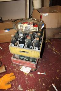 lot 246 image: Vintage Coke Bottles and Crates