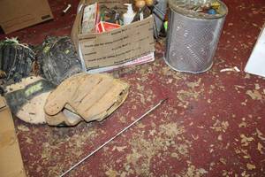 lot 249 image: Baseball Gloves, Darts, Lava Lamp