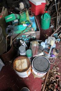 lot 270 image: Paint Cans, Brushes, Microphones