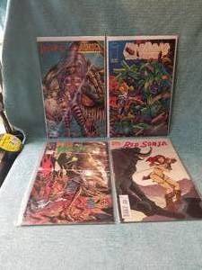 lot 20 image: Selection of 4 comic books - Wildcats, Violator(2), and Red Somia