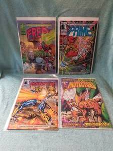 lot 35 image: Selection of 4 comic books - Freey, Prime, Prototype, and Protectors