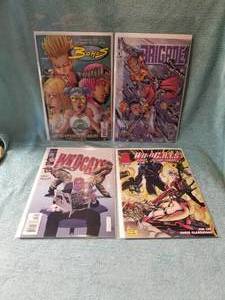 lot 56 image: Selection of 4 comic books - Bohos #2, Brigade #1, and Wildcats (2)
