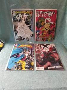 lot 68 image: Selection of 4 comic books - Ghost, BraveStar #1, Will To Power, and X Unfinished Business